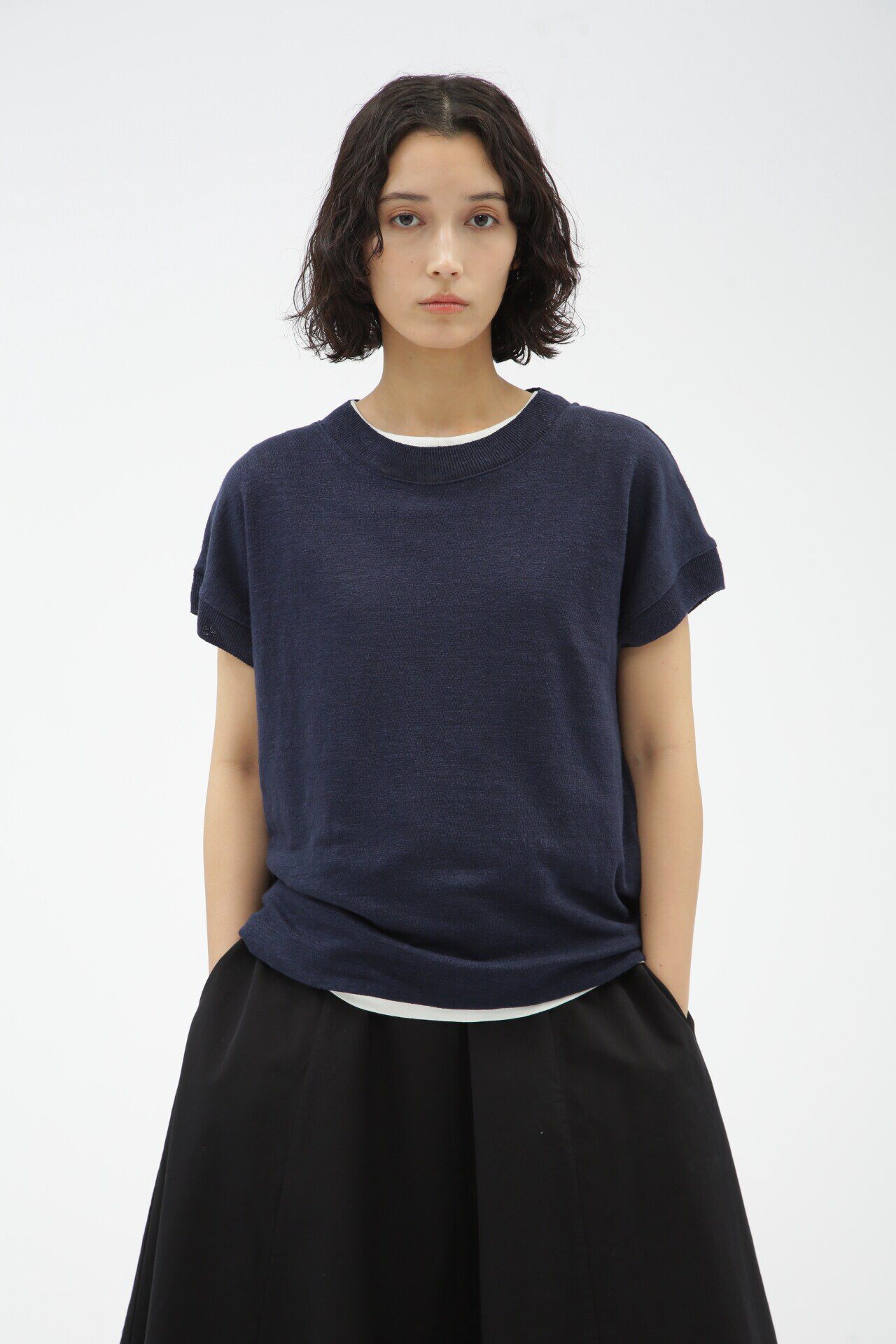  「LINEN JERSEY」|Tシャツ・カットソー|BLUE