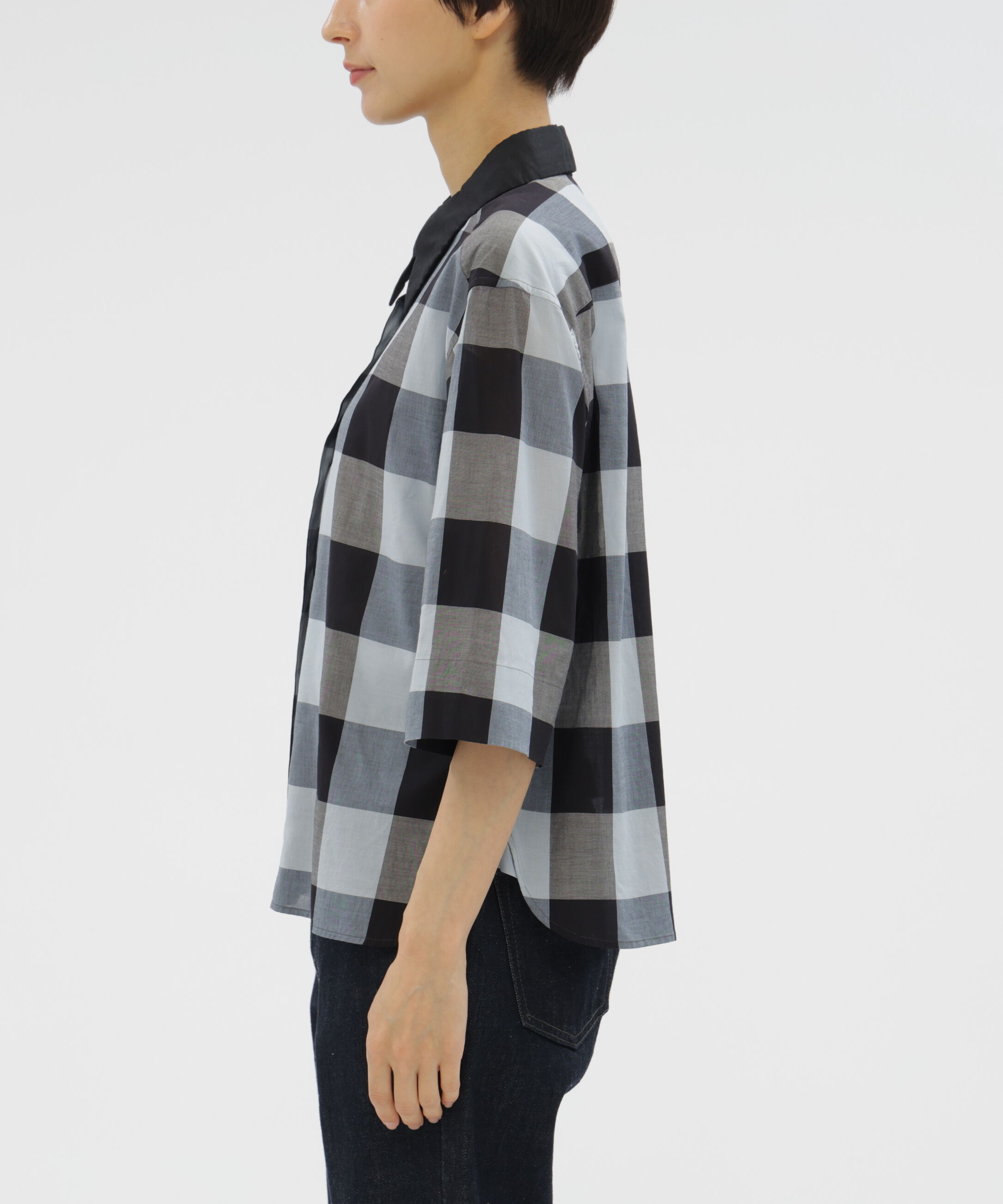  「COTTON GINGHAM CHECK SHIRT」|シャツ・ブラウス|
