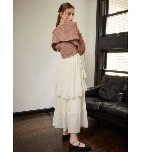 archives「ＢＩＧカラーレースＵＰラメケーブルニットＣＤ」|カーディガン|