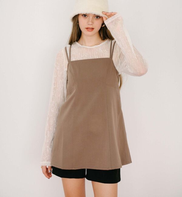 archives「ダブルストラップミニキャミワンピース」|チュニック|