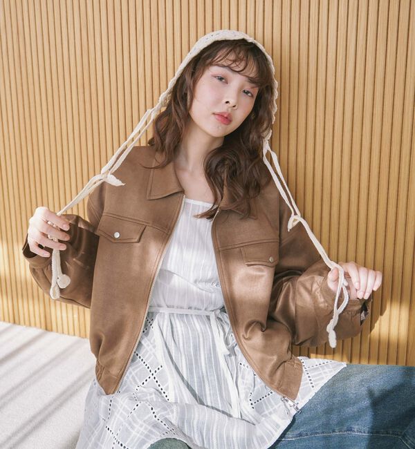 archives「スウェードブルゾン」|テーラードジャケット|