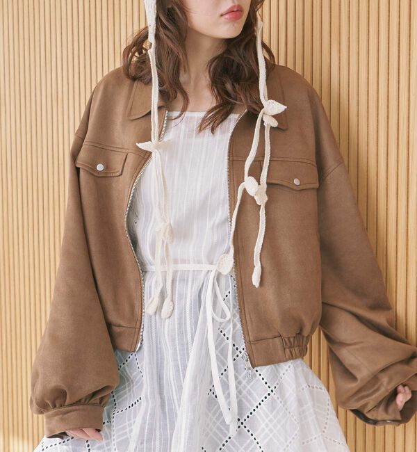 archives「スウェードブルゾン」|テーラードジャケット|