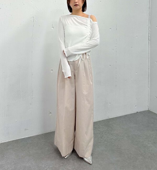 archives「ワイドタックチノパンツ」|チノ|