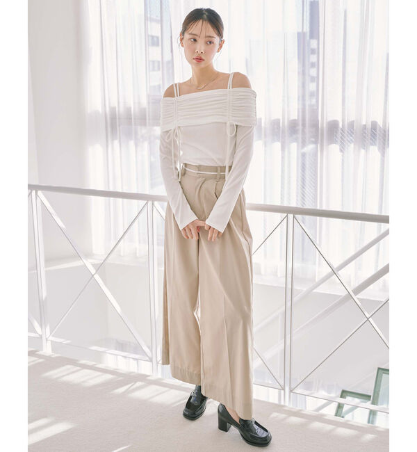 archives「ワイドタックチノパンツ」|チノ|