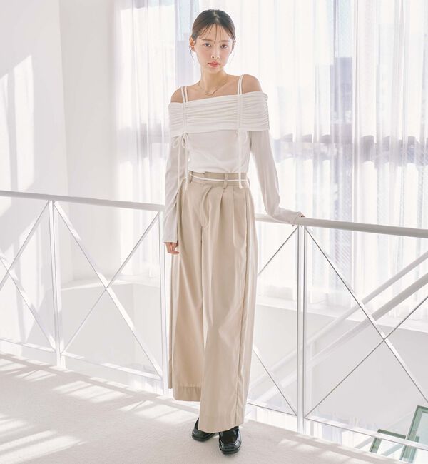 archives「ワイドタックチノパンツ」|チノ|