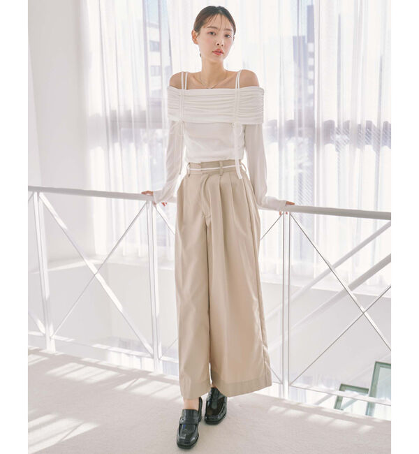 archives「ワイドタックチノパンツ」|チノ|