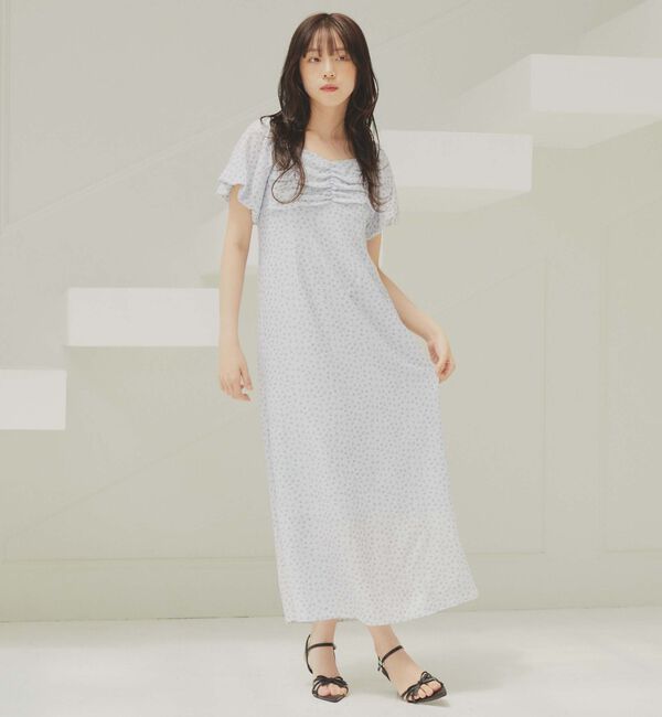 archives「小花柄２ｗａｙオフショルワンピース」|ワンピース|BLUE
