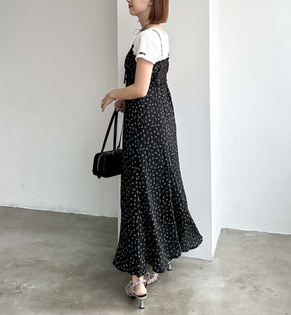 archives「花柄ビスチェ切替キャミワンピース」|ワンピース|