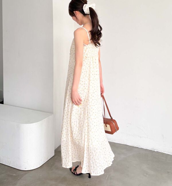 archives「花柄ビスチェ切替キャミワンピース」|ワンピース|