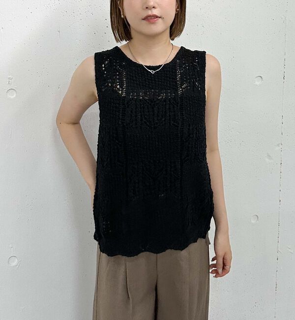 archives「２ＷＡＹ透かしスラブニットベスト」|ニット・セーター|