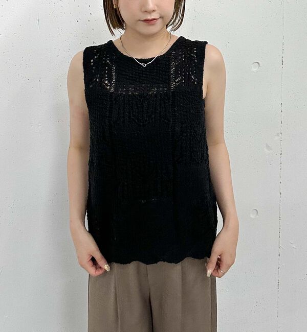 archives「２ＷＡＹ透かしスラブニットベスト」|ニット・セーター|