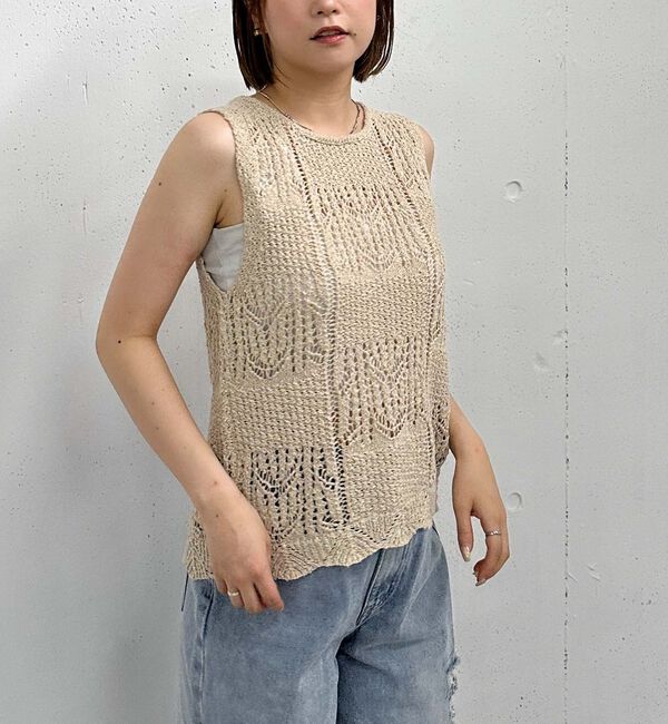 archives「２ＷＡＹ透かしスラブニットベスト」|ニット・セーター|