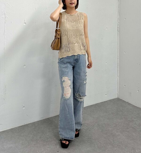 archives「２ＷＡＹ透かしスラブニットベスト」|ニット・セーター|