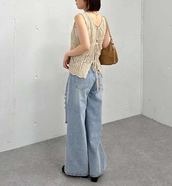 archives「２ＷＡＹ透かしスラブニットベスト」|ニット・セーター|