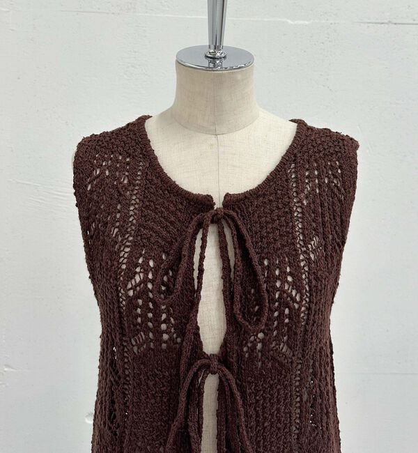 archives「２ＷＡＹ透かしスラブニットベスト」|ニット・セーター|