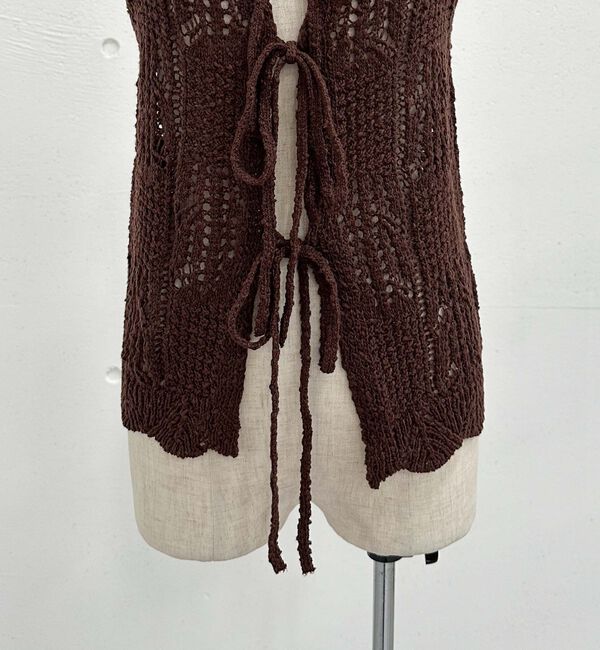 archives「２ＷＡＹ透かしスラブニットベスト」|ニット・セーター|