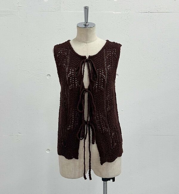 archives「２ＷＡＹ透かしスラブニットベスト」|ニット・セーター|