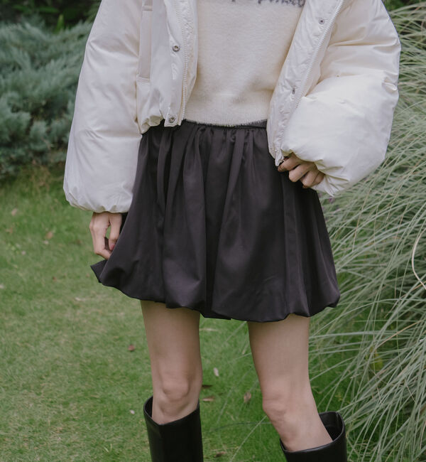 archives「ベルト付きバルーンミニスカート」|スカート|