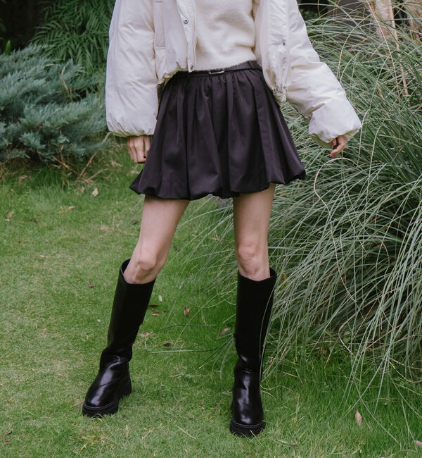 archives「ベルト付きバルーンミニスカート」|スカート|