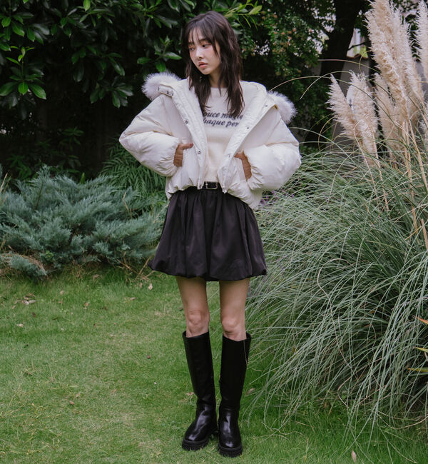 archives「ベルト付きバルーンミニスカート」|スカート|