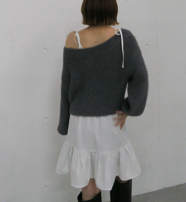 archives「メランジフェザーニット&times;ミニキャミワンピースＳＥＴ」|チュニック|