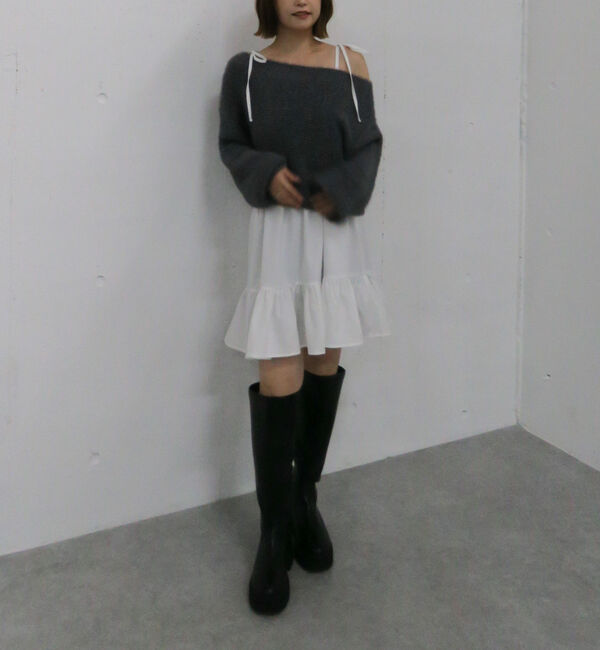 archives「メランジフェザーニット&times;ミニキャミワンピースＳＥＴ」|チュニック|