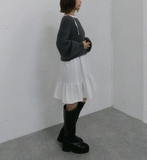 archives「メランジフェザーニット&times;ミニキャミワンピースＳＥＴ」|チュニック|