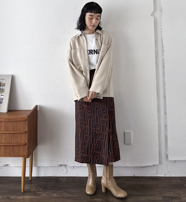 Doux archives「【SETUP可能】ウォッシャブルサファリシャツ」|シャツ・ブラウス|