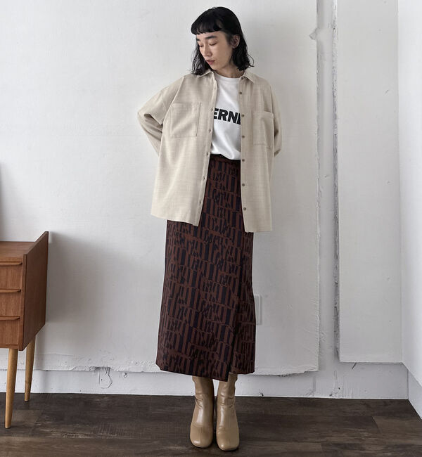 Doux archives「【SETUP可能】ウォッシャブルサファリシャツ」|シャツ・ブラウス|