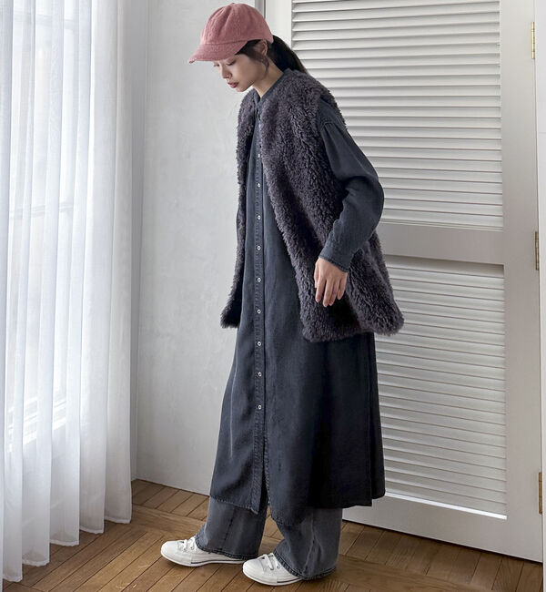 Doux archives「ソフトデニムシャツワンピース」|ワンピース|