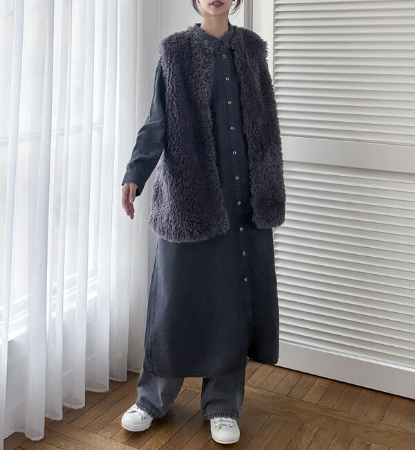 Doux archives「ソフトデニムシャツワンピース」|ワンピース|