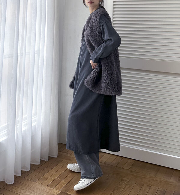 Doux archives「ソフトデニムシャツワンピース」|ワンピース|