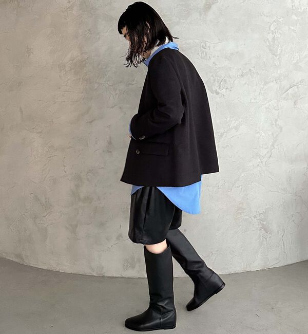 Doux archives「ノーカラーネップジャケット」|ノーカラージャケット|