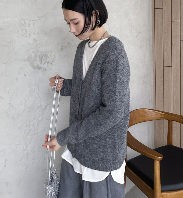 Doux archives「アルパカタッチヤーンカーディガン」|カーディガン|