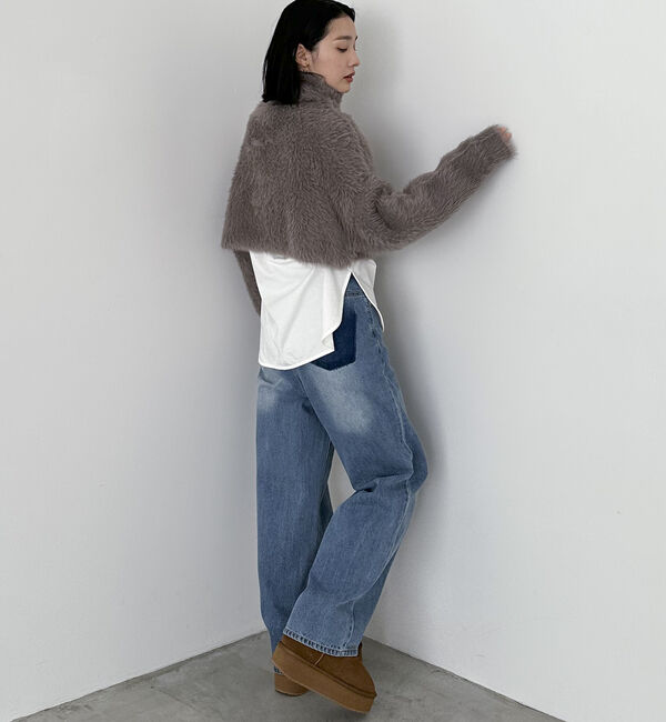 Doux archives「シャギータートルプルオーバー」|ニット・セーター|