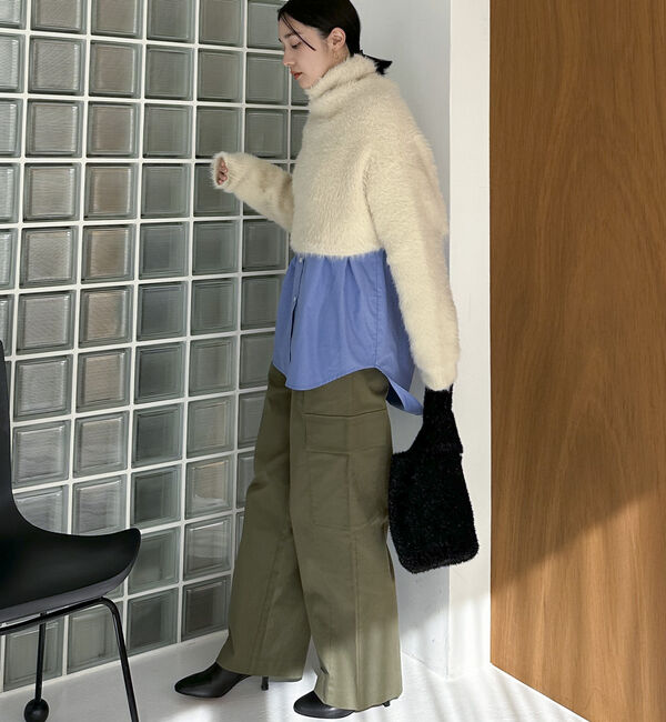 Doux archives「シャギータートルプルオーバー」|ニット・セーター|