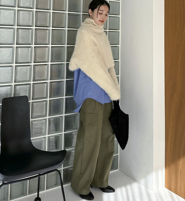 Doux archives「シャギータートルプルオーバー」|ニット・セーター|