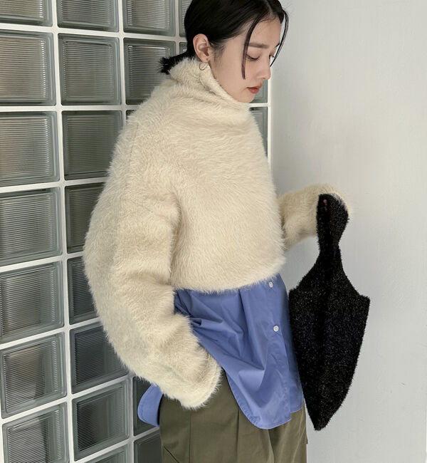 Doux archives「シャギータートルプルオーバー」|ニット・セーター|