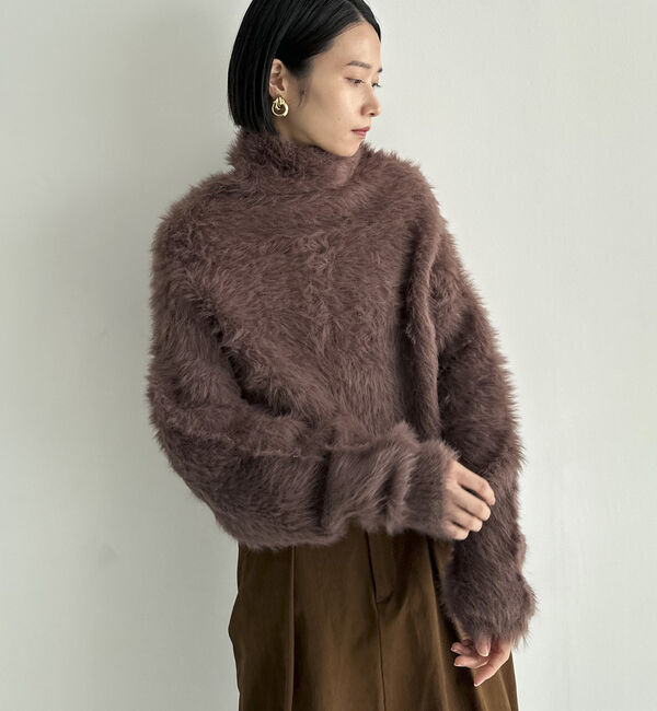 Doux archives「シャギータートルプルオーバー」|ニット・セーター|