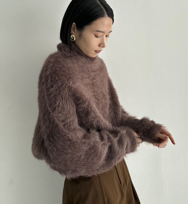 Doux archives「シャギータートルプルオーバー」|ニット・セーター|