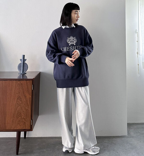 Doux archives「裏起毛発熱タックワイドパンツ」|チノ|