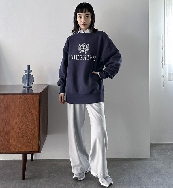 Doux archives「裏起毛発熱タックワイドパンツ」|チノ|