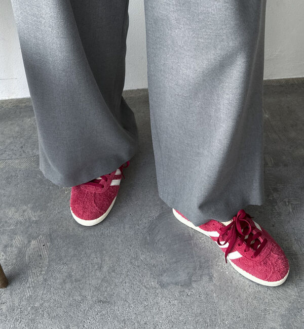 Doux archives「裏起毛発熱タックワイドパンツ」|チノ|