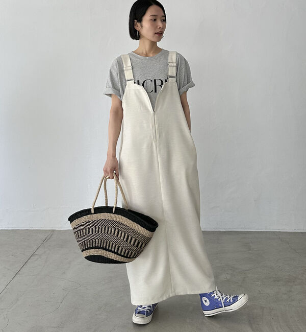 Doux archives「スラブツイードジャンスカ」|ジャンパースカート|IVORY