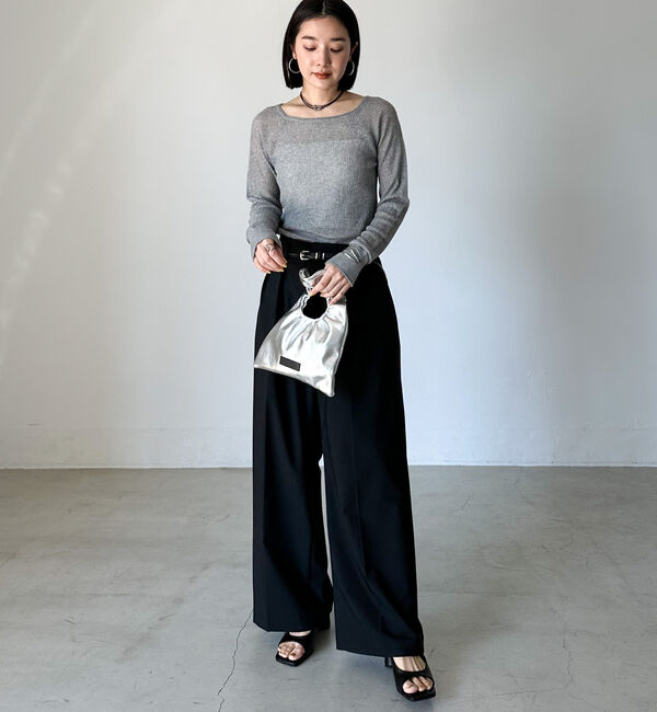 Doux archives「ラメシアーリブニット」|ニット・セーター|