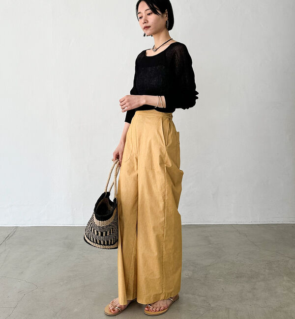 Doux archives「ラメシアーリブニット」|ニット・セーター|