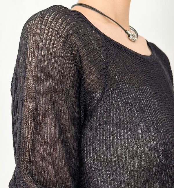 Doux archives「ラメシアーリブニット」|ニット・セーター|