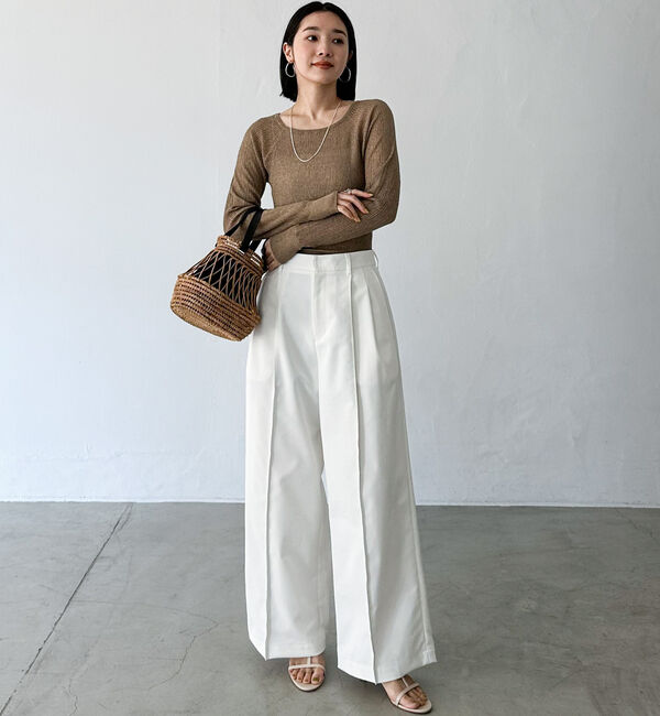 Doux archives「ラメシアーリブニット」|ニット・セーター|