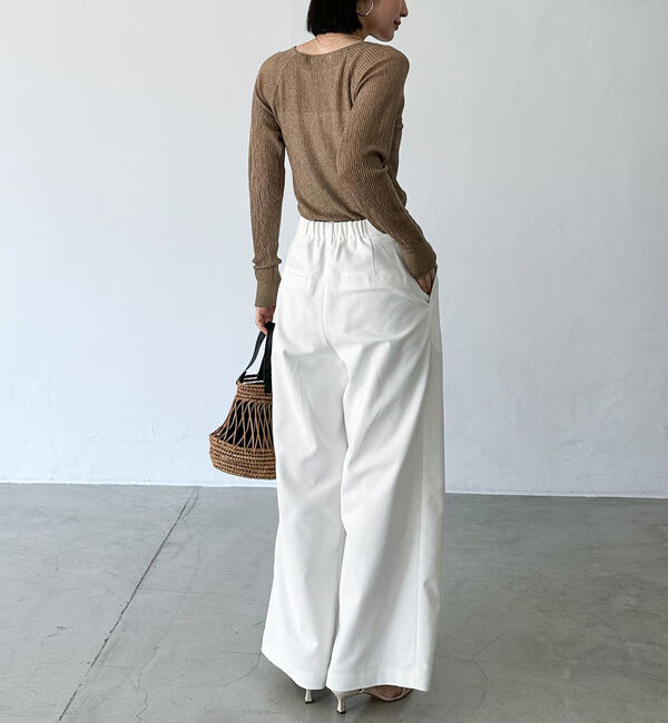 Doux archives「ラメシアーリブニット」|ニット・セーター|