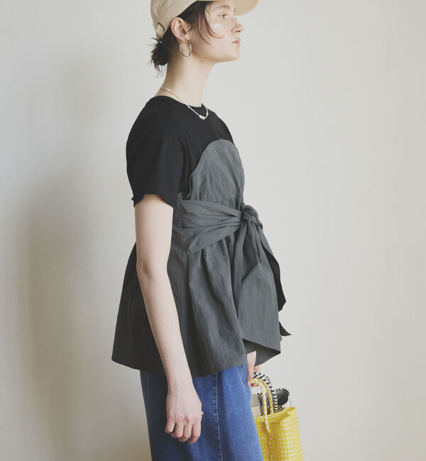 Doux archives「カットドッキングペプラムトップス」|Tシャツ・カットソー|